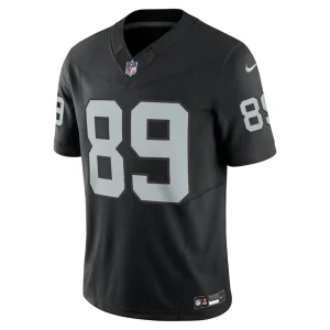 Brock bowers las vegas raiders nike team vapor f.u.s.e. limited jersey Black M