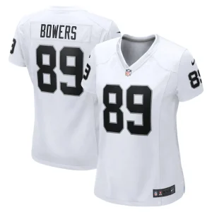 Brock bowers las vegas raiders nike womens game jersey White