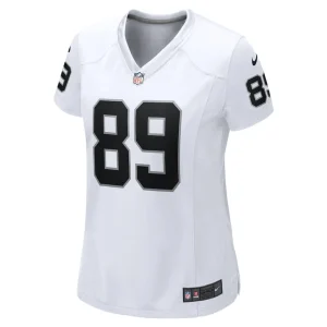 Brock bowers las vegas raiders nike womens game jersey White M