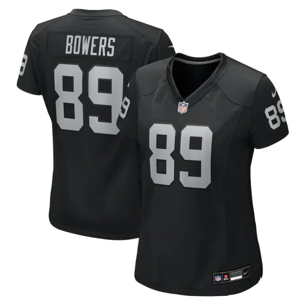 Brock bowers las vegas raiders nike womens team game jersey Black