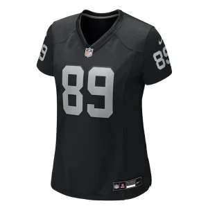 Brock bowers las vegas raiders nike womens team game jersey Black M