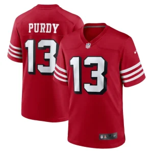Brock purdy san francisco 49ers nike alternate game player jersey Scarlet