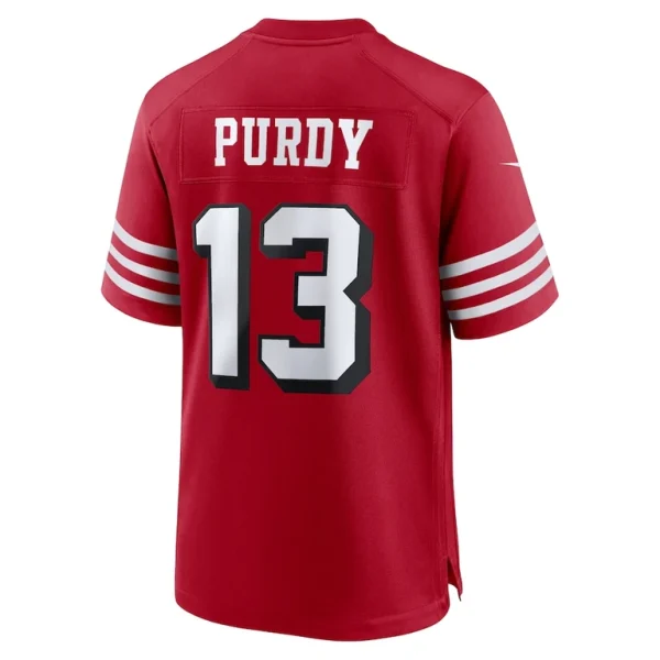 Brock purdy san francisco 49ers nike alternate game player jersey Scarlet L