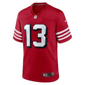 Brock purdy san francisco 49ers nike alternate game player jersey Scarlet M