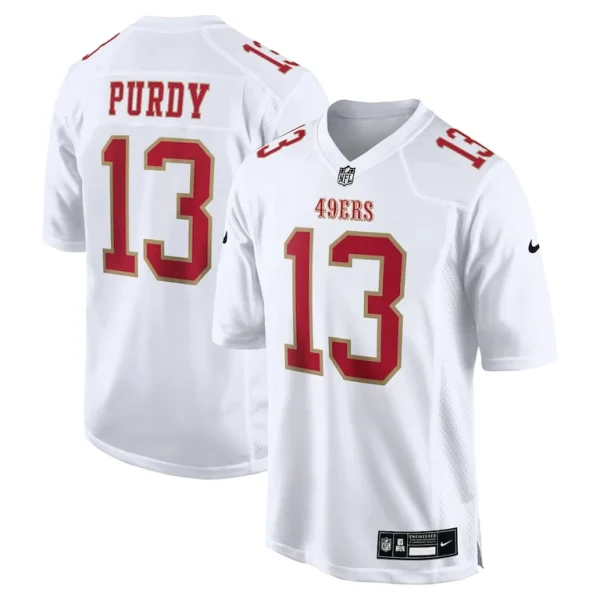 Brock purdy san francisco 49ers nike fashion game jersey Tundra white