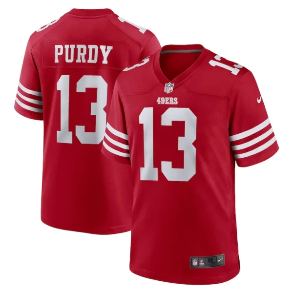 Brock purdy san francisco 49ers nike game player jersey Scarlet