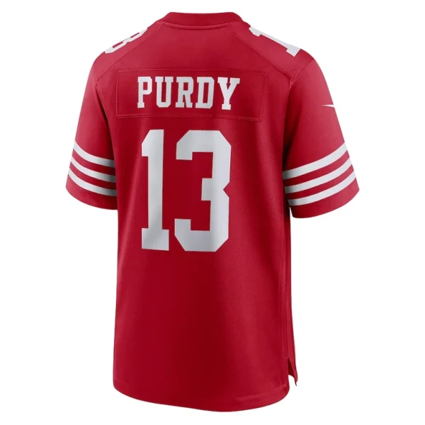Brock purdy san francisco 49ers nike game player jersey Scarlet L