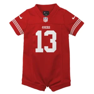 Brock purdy san francisco 49ers nike newborn infant game romper jersey Scarlet 3 6 MO