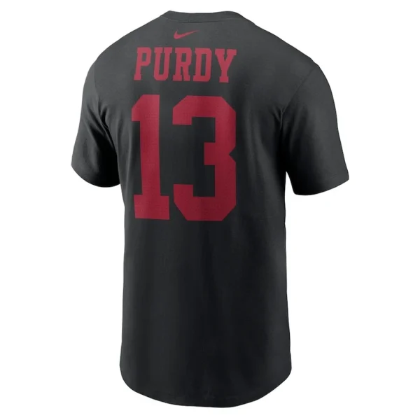 Brock purdy san francisco 49ers nike player name number t shirt Black L