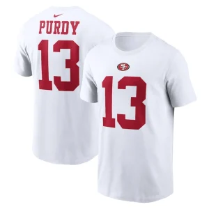 Brock purdy san francisco 49ers nike player name number t shirt White