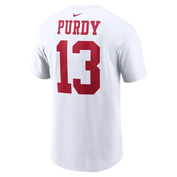 Brock purdy san francisco 49ers nike player name number t shirt White L