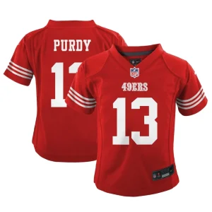 Brock purdy san francisco 49ers nike toddler game jersey Scarlet