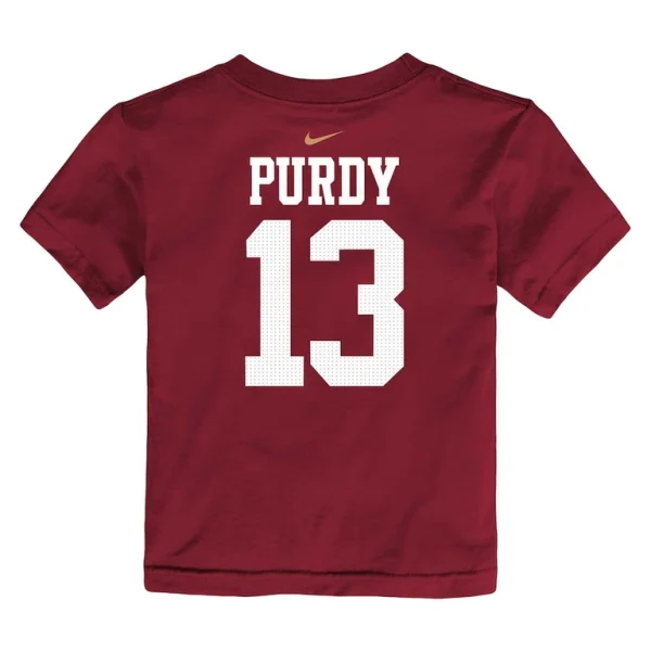 Brock purdy san francisco 49ers nike toddler player name number t shirt Scarlet 4T