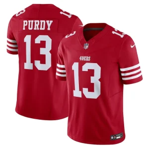 Brock purdy san francisco 49ers nike vapor f.u.s.e. limited jersey Scarlet
