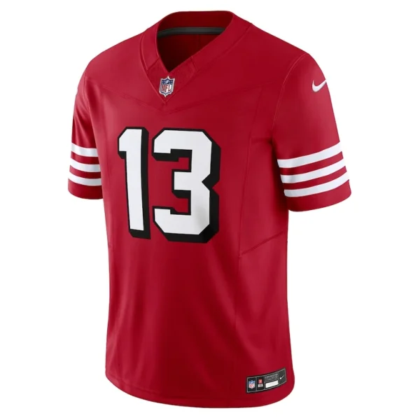Brock purdy san francisco 49ers nike vapor f.u.s.e. limited jersey Scarlet M