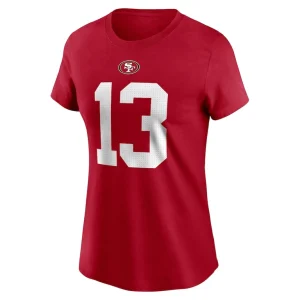 Brock purdy san francisco 49ers nike womens player name number t shirt Scarlet M