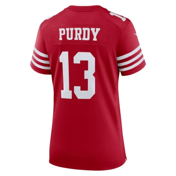 Brock purdy san francisco 49ers nike womens super bowl lviii game jersey Scarlet L