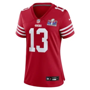 Brock purdy san francisco 49ers nike womens super bowl lviii game jersey Scarlet M