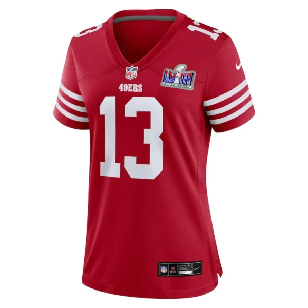 Brock purdy san francisco 49ers nike womens super bowl lviii game jersey Scarlet M