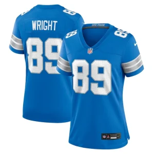 Brock wright detroit lions nike womens team game jersey Blue