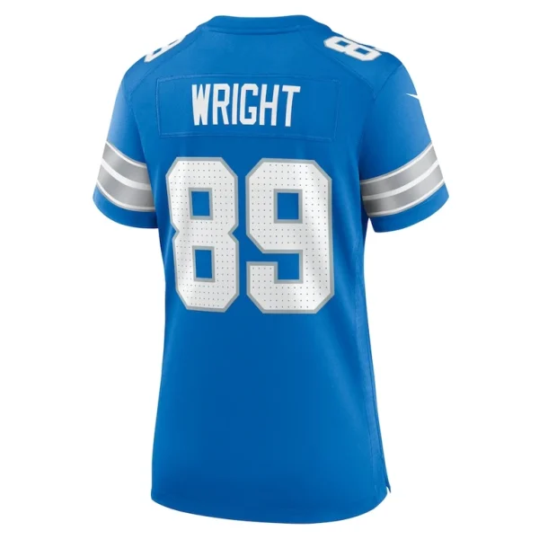 Brock wright detroit lions nike womens team game jersey Blue L