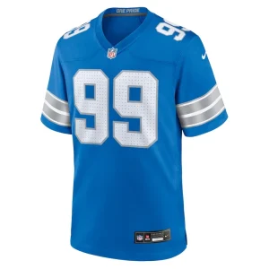 Brodric martin detroit lions nike team game jersey Blue M