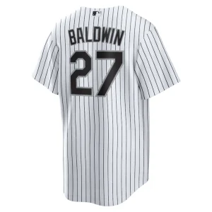 Brooks baldwin chicago white sox nike home replica jersey White L