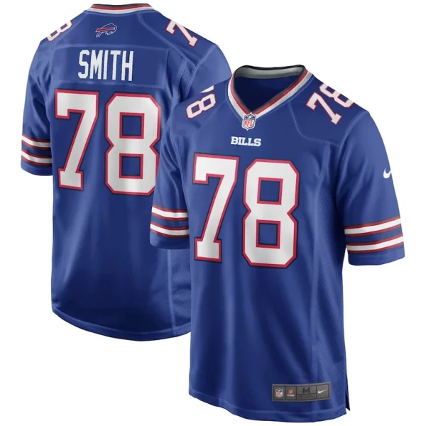 Bruce smith buffalo bills nike game retired player jersey Royal