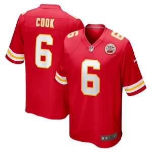 Bryan cook kansas city chiefs nike game player jersey Red