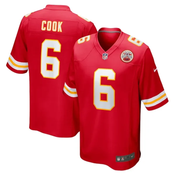 Bryan cook kansas city chiefs nike game player jersey Red