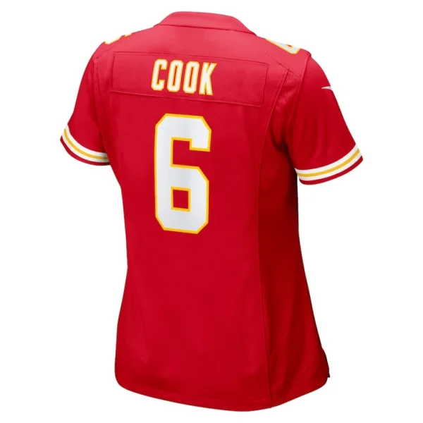 Bryan cook kansas city chiefs nike womens game player jersey Red L
