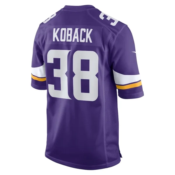 Bryant koback minnesota vikings nike home game player jersey Purple L