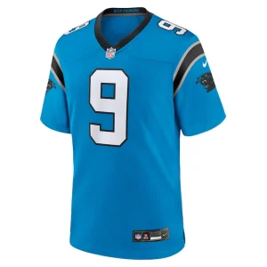 Bryce young carolina panthers nike alternate game jersey Blue M