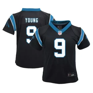 Bryce young carolina panthers nike infant player game jersey Black
