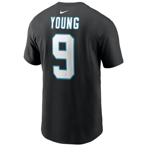 Bryce young carolina panthers nike player name number t shirt Black L