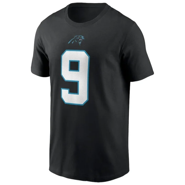 Bryce young carolina panthers nike player name number t shirt Black M