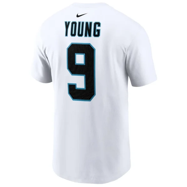 Bryce young carolina panthers nike player name number t shirt White L