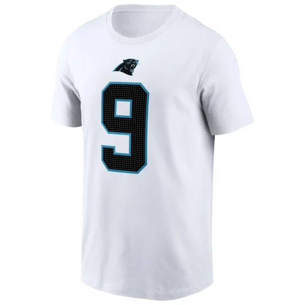 Bryce young carolina panthers nike player name number t shirt White M