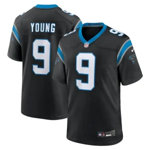 Bryce young carolina panthers nike team game jersey Black