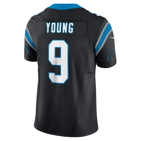 Bryce young carolina panthers nike vapor f.u.s.e. limited jersey Black L