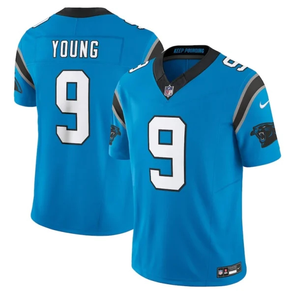 Bryce young carolina panthers nike vapor f.u.s.e. limited jersey Blue