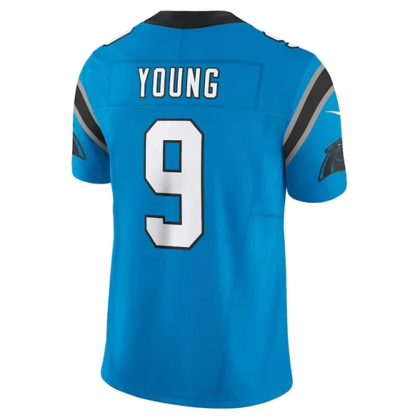 Bryce young carolina panthers nike vapor f.u.s.e. limited jersey Blue L