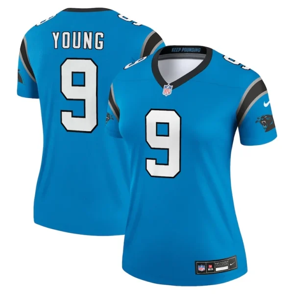 Bryce young carolina panthers nike womens alternate legend player performance top Blue