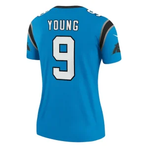 Bryce young carolina panthers nike womens alternate legend player performance top Blue L