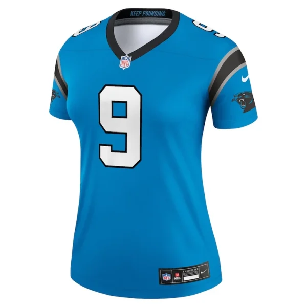 Bryce young carolina panthers nike womens alternate legend player performance top Blue M