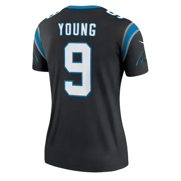 Bryce young carolina panthers nike womens legend player performance top Black L