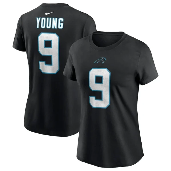 Bryce young carolina panthers nike womens player name number t shirt Black