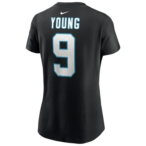 Bryce young carolina panthers nike womens player name number t shirt Black L