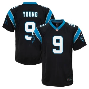 Bryce young carolina panthers nike youth game jersey Black