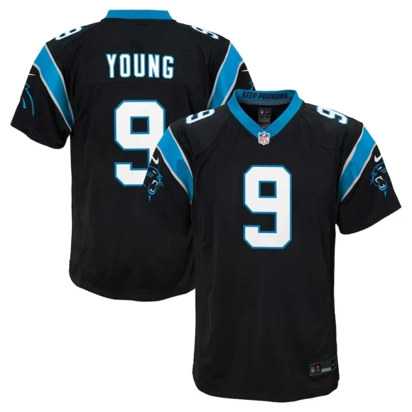 Bryce young carolina panthers nike youth game jersey Black